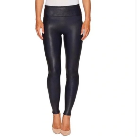 SPANX High Rise Faux Leather Leggings Size S - Picture 2 of 7
